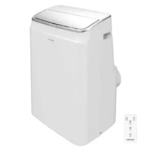 ForceClima 12600 Soundless Heating Aire acondicionado portátil de 12000 BTU con bomba de calor y más silencioso. Cuenta con 3 velocidades y 5 modos programables 24 horas. Con clasificación energética A.